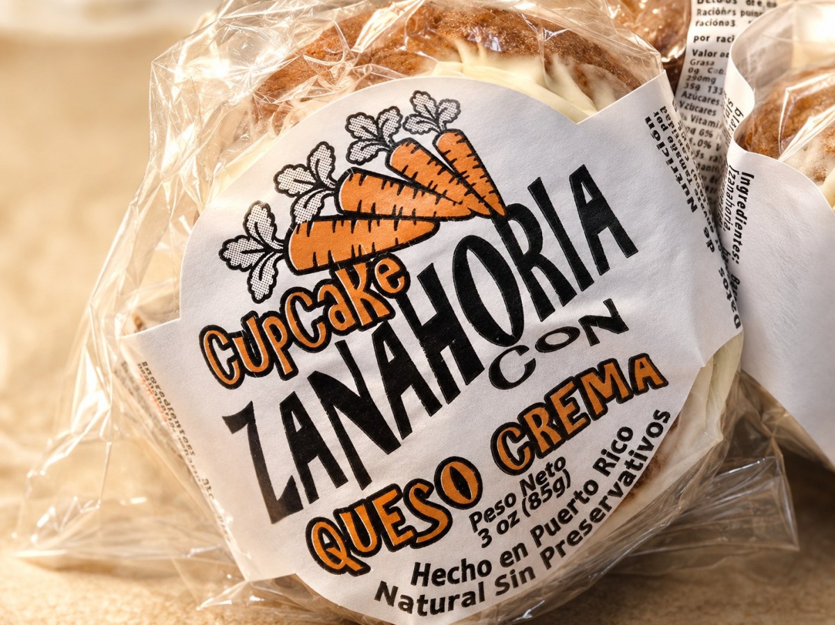 Cupcake de zanahoria con queso crema